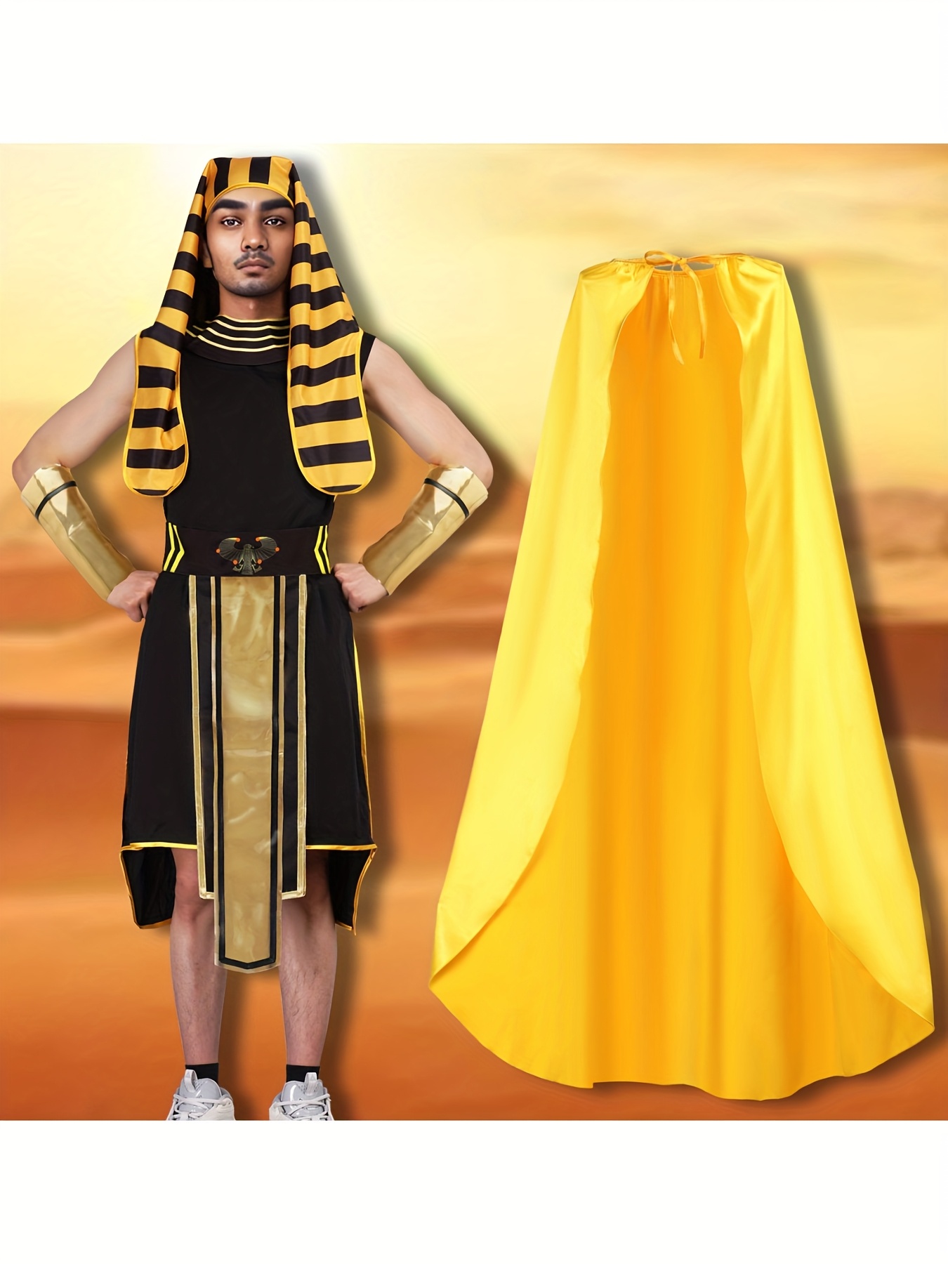 Ancient Egyptian Pharaoh Cosplay Costume Full Set